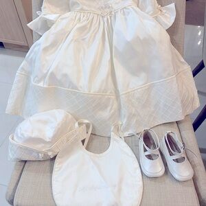 Christening dress. Baptismal outfit